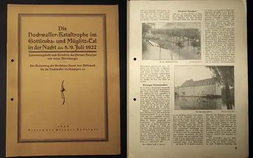 Die Hochwasser-Katastrophe im Gottleuba Müglitz-Tal in d. Nacht 8./9. Juli 1927