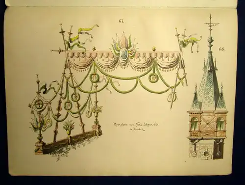 Schaefer Anleitung zu architektonischen Skizzierübungen 1897 selten 1892 js