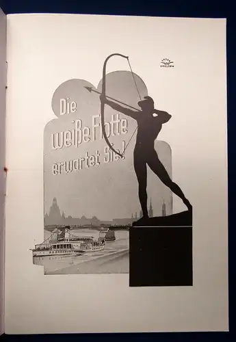 Sächs. Böhmische Dampfschiffahrt Aktiengesellschaft Elbefahrten um 1930 js