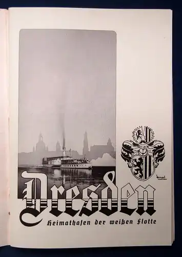 Or. Broschur Die weiße Flotte des Elbe-Stromes um 1930 Hempel Dresden js