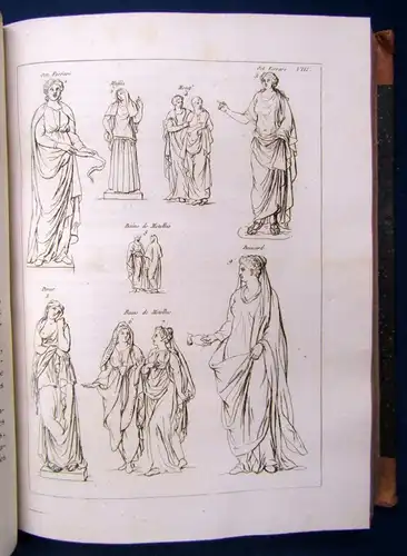 Malliot Recherches sur Les costumes.Les Moeurs Les Usages 3 Bde. 1809 js