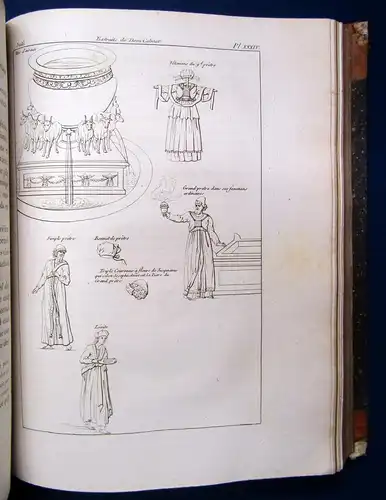 Malliot Recherches sur Les costumes.Les Moeurs Les Usages 3 Bde. 1809 js