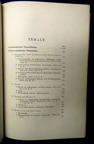 Verlagskatalog von Friedr. Vieweg u. Sohn in Braunschweig 1899 Goldschnitt js