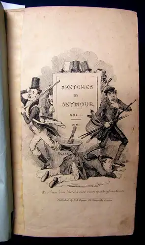 Sketches by Seymour EA 5.Vol mit je 36 Tafeln gesamt 180 Tafeln um 1835 js