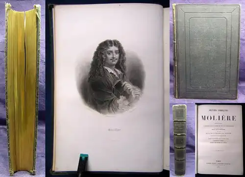 Oeuvres Completes De Moliere Nouvelle Edition 1874 gestochenes Portrait js