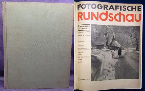 Fotografische Rundschau 13.Jahrgang 1936 Heft 1 Momentaufnahmen selten js