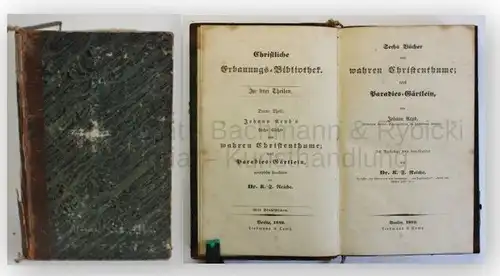 Grunds Christliche Erbauungs-Bibliothek 3.Theil 1842 Christentum Religion xy