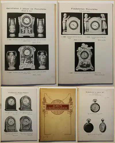 Katalog Album D'Horlogerie um 1930 Uhren Technik Handwerk Geschichte  sf