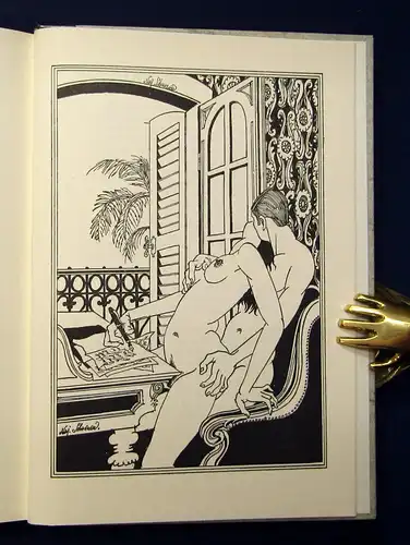 Bleichröder James Grunert um 1970 Erotica mit 12 Zeichnungen von Naj Sobneneev m
