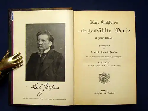 Gutzkow ausgewählte Werke in 12 Bänden um 1900 Belletristik Klassiker mb