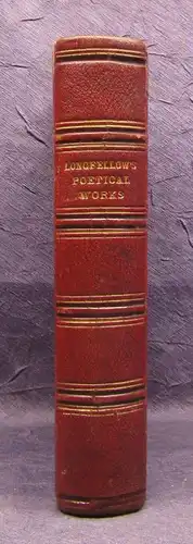 The Lansdowne Poets, The Poetical Works of Longfellow Goldschnitt 1877 js