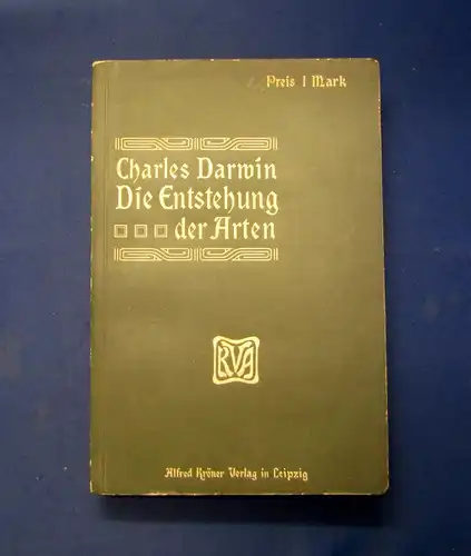 Darwin Die Entstehung d. Arten durch natürl. Zuchtwahl um 1900 Naturwissenschaft