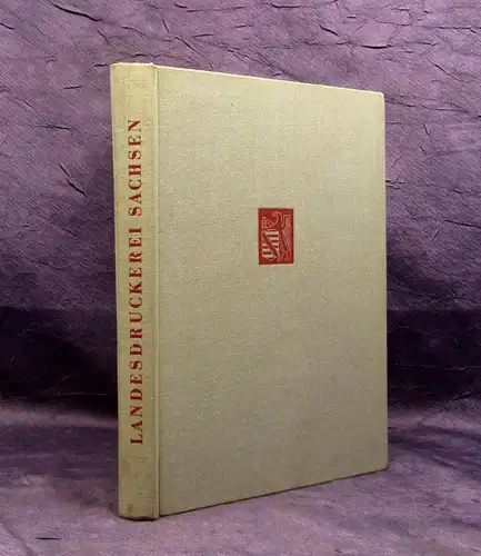 Landesdruckerei Sachsen Handsatz Schriftprobe Komplettguss 1951 Geschichte mb