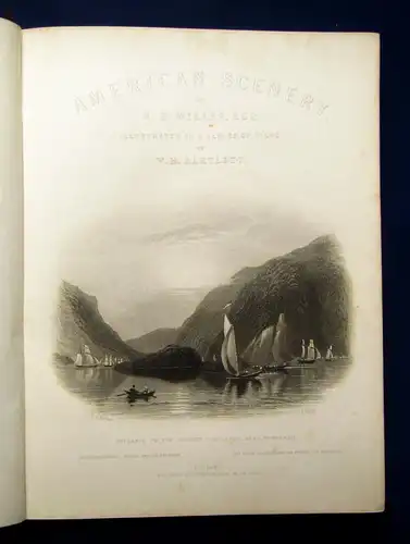 Willis Horn America in Bildern Nach der Natur gez.von Bartlett 2 Bde o.J. (1845)