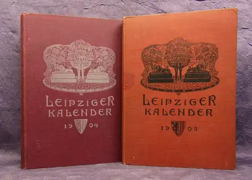 Merseburger Leipziger Kalender 1904 & 1905 Ein illustriertes Jahrbuch js