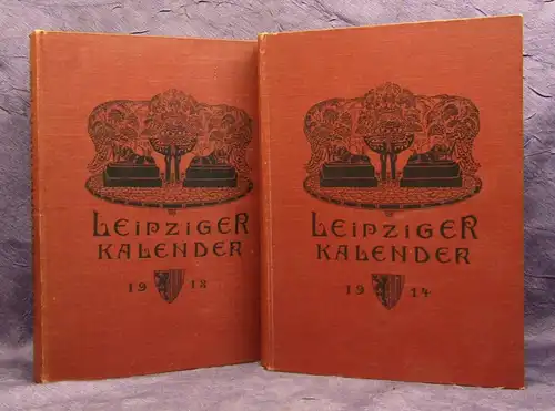 Merseburger Leipziger Kalender 1913 & 1914 Ein illustriertes Jahrbuch js