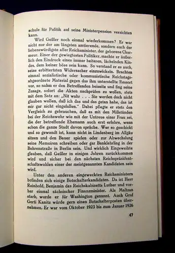 Gestalten rings um Hindenburg Führende Köpfe der Republik ua. 1929 Geschichte mb