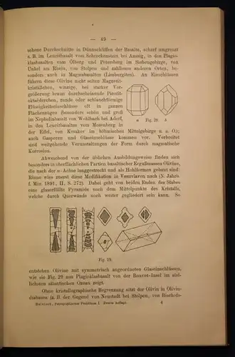 Reinisch Petrographisches Praktikum 2 Bde 1907 Mineralogie Gestein Wissen sf