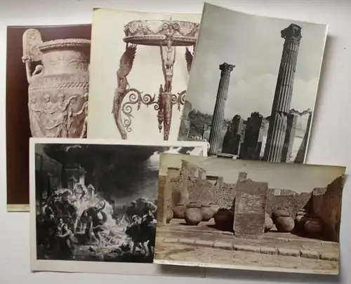 8 Orig. Fotos Pompei um 1890/1950 Fotographie Italien Landschaft Architektur sf