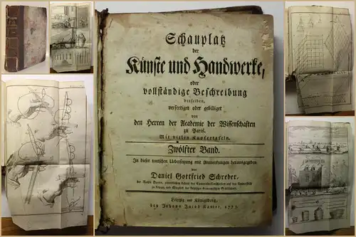 Schreber Schauplatz der Künste und Handwerke 12 Bd 1773 Geschichte Wissen sf