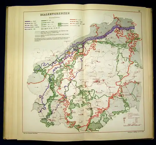 Maull Rhein-Mainsicher Atlas für Wirtschaft, Verwaltung u. Unterricht 1929 js