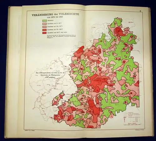 Maull Rhein-Mainsicher Atlas für Wirtschaft, Verwaltung u. Unterricht 1929 js