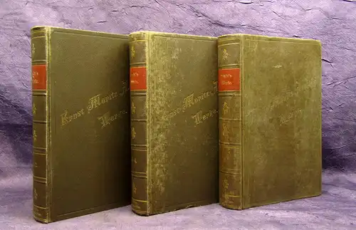 Arndt´s Sämmtliche Werke Bd. 1-6 in 3 Büchern (von 14) 1892 Belletristik mb