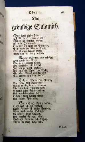 Neukirch  Auserlesene Gedichte a verschiedenen poetischen Schriften 1744 Selten