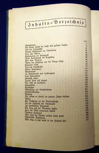 Platz Vom Wandern und Weilen im Heimatland 1923 Dresden Sachsen Landeskunde mb