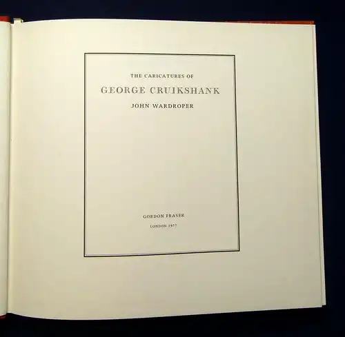 Wardroper The Caricatures of George Cruikshank 1977 Illustrator Kunst js