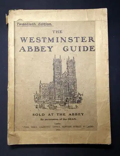 Bradley Westminster Abbey Guide 1913 Twentieth Edition Architektur Pläne  js