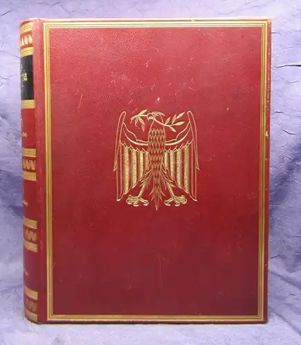 Dörr Das Olympia-Buch 1927 selten Or. Ganzleder Ausgabe Bildband js