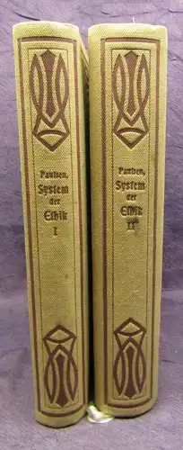 Paulsen System der Ethik 2 Bde. 1906 Staats-u. Gesellschaftslehre js