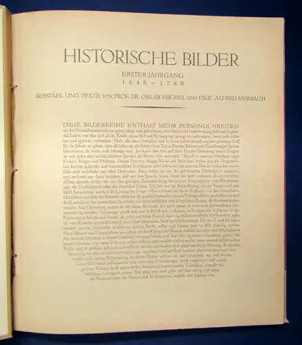 Sammelbilderalbum Arnold Müller Historische Bilder 1.Jhg. 1648-1780 js