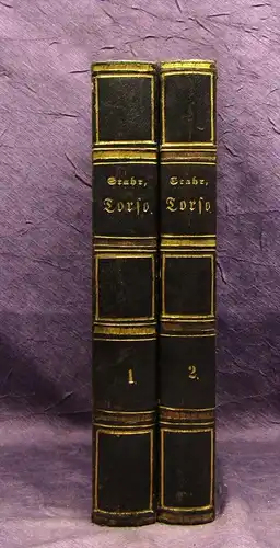 Stahr Torso Kunst, Künstler und Kunstwerke der Alten  2 Bde. 1854 js