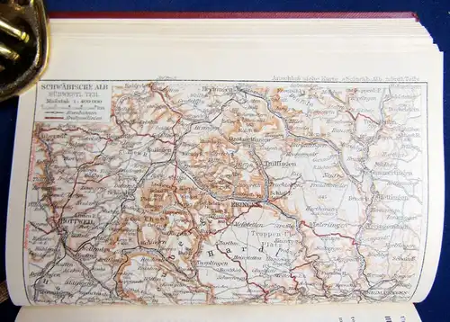 Meyers Reisebücher Allgäu Bodensee.. 1929 Reiseführer Guide Führer js