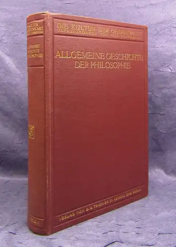 Wundt Allgemeine Geschichte der Philosophie 1913 Teil I Abt. V js