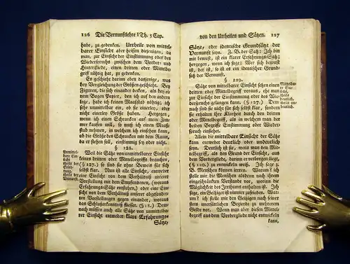 Reimarus Die Vernunftlehre 1758  3 ausfaltbare Tafeln Philosophie mb