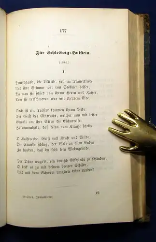 Geibel Emanuel Juniuslieder 1848 Roman Erzählungen js