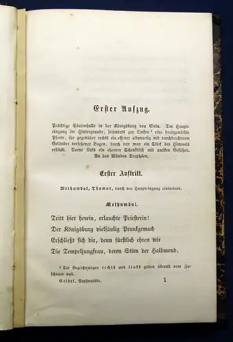 Geibel Emanuel Sophonisbe Tragödie in fünf Aufzügen 1868 Lyrik Belletristik js