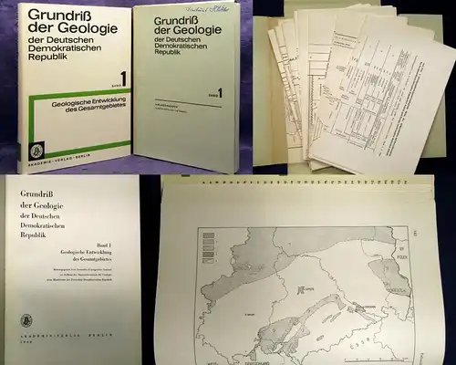 Grundriß der Geologie Band 1 Geologische Entwicklung Gesamtgebiet 1968 + Mappe j