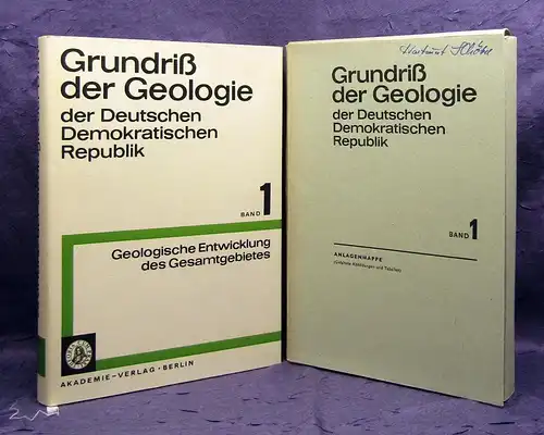 Grundriß der Geologie Band 1 Geologische Entwicklung Gesamtgebiet 1968 + Mappe j