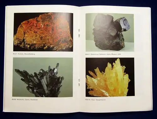 Otto Mineralbestimmung durch einfache Analytik 16 Farbfotos selten 1989 js