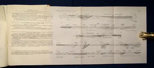 Kossmat Übersicht der Geologie von Sachsen 1925 2 Tafeln und Karten js