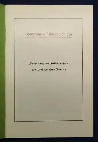 Reinerth Pfahlbauten Unteruhldingen am Bodensee 1986 Ortskunde js