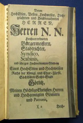 Schulz Versuch poetische Anleitung Kirchenhistorie Sammelband sehr selten 1750 j