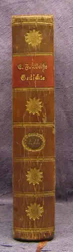 Weisse Kleine Lyrische Gedichte 2 Theile in 1 Buch, dekorativ HLdr. 1793 js