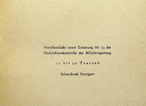 Gertrud von le Fort, Der Gericht des Meeres Insel-Verlag Nr. 210 21.-30 T. js