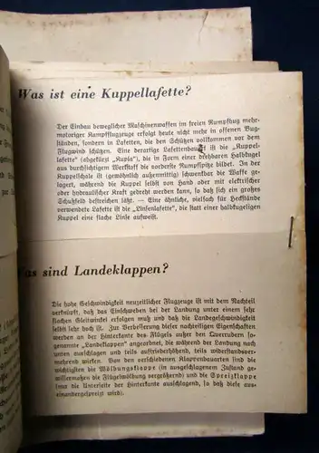 Schlie Handbuch für den Luftfahrt- Unterricht Leinen Mappe in 33 Heften 1936 js