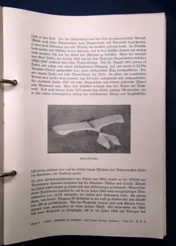 Schlie Handbuch für den Luftfahrt- Unterricht Leinen Mappe in 33 Heften 1936 js